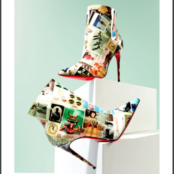 Christian Louboutin So Kate Collage Patent Booties - Picture 1 of 11
